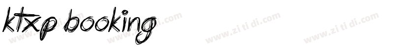 KTXP Booking字体转换
